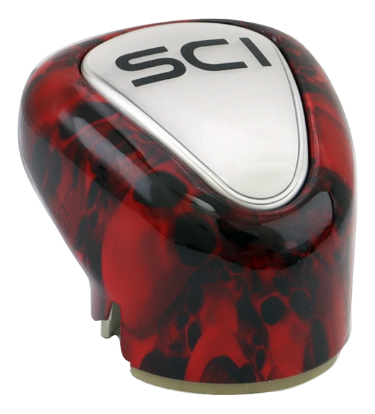 Gear Shift Cover - OEM Style 13/15/18 - Big Skulls Red
