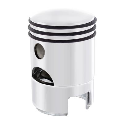 Gearshift Knob Piston Chrome 13/15/18 Speed Adapter