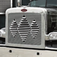 Grill Triple Diamond Louvered, Peterbilt 379 Regular Short Hood - Grille ONLY - Grill Surround NOT included.