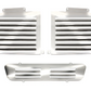 Grille 3 Pieces Louvered, Kenworth T2000 (2004 & Older) - Grill Surround NOT included - Stainless Steel
