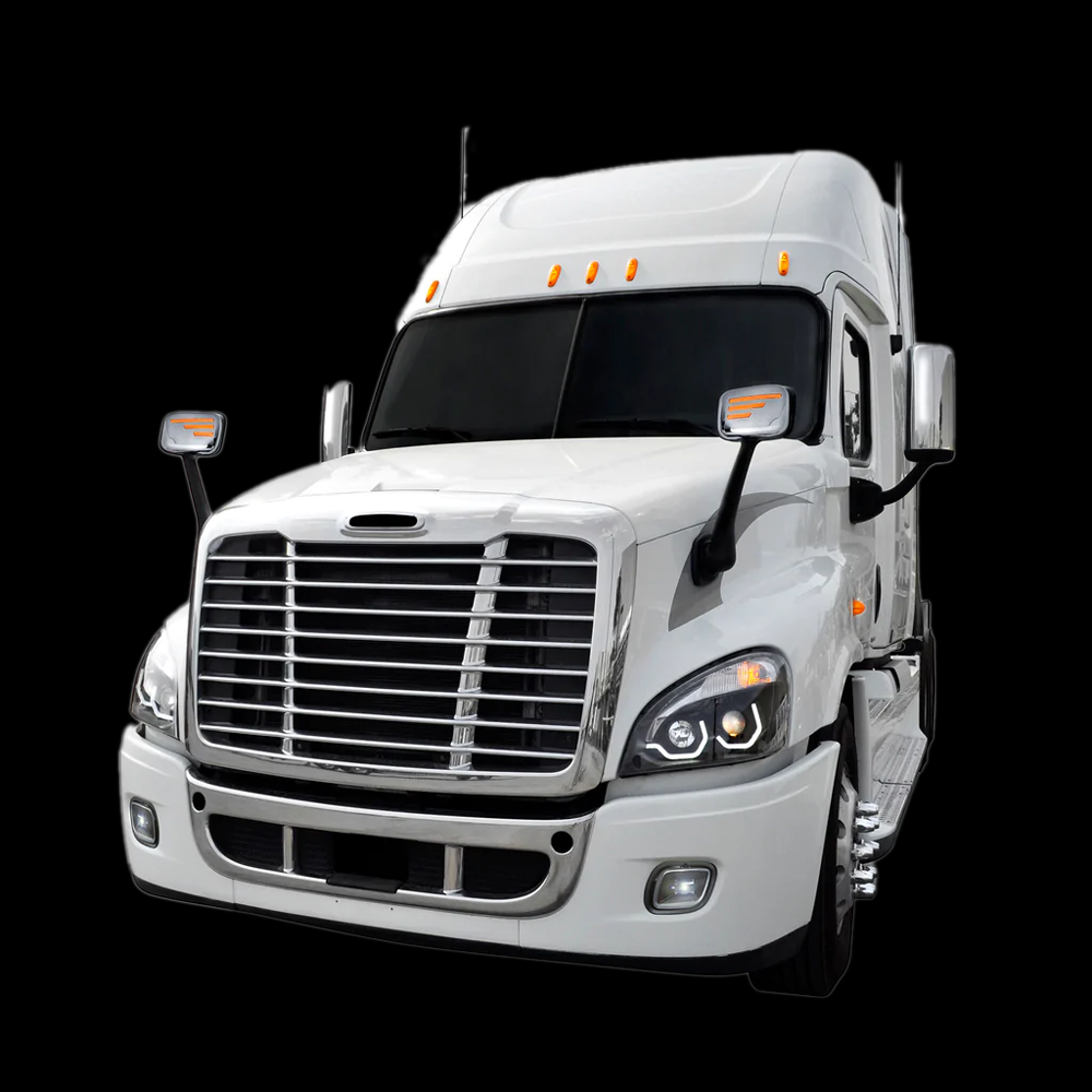 Grille Freightliner Cascadia 2008-2017 Aftermarket, Chrome Abs Plastic - Bugscreen Included