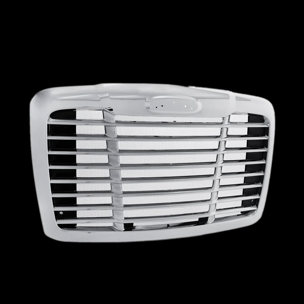 Grille Freightliner Cascadia 2008-2017 Aftermarket, Chrome Abs Plastic - Bugscreen Included