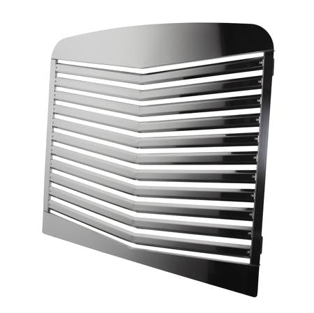 Grille Freightliner FLD120/Classic w/ 11 “V” Style Louvered Bars Stainless Steel