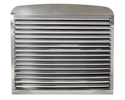 Grille Freightliner Classic Fld 120 With 17 Louvers 430 Stainless Steel Hood Grills