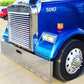 Grille Freightliner Classic Fld 120 With 17 Louvers 430 Stainless Steel Hood Grills