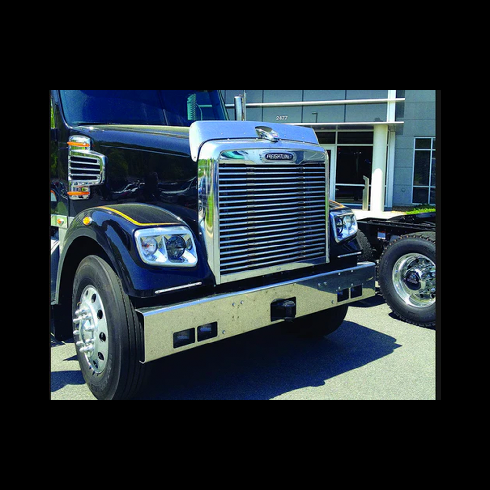 Grille Hood Grill w/18 Horizontal Louvers Fits Freightliner Coronado 2011 & Newer Models (Square Headlights)
