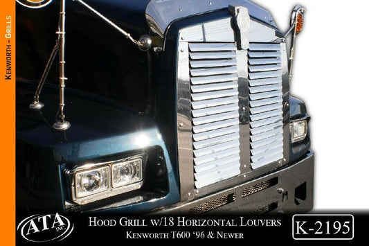 Grille Kenworth T600 Louvered 96 Year & Up