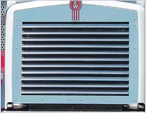 Grille Kenworth T800 Stainless Steel,1995 & Up 11 Louvers