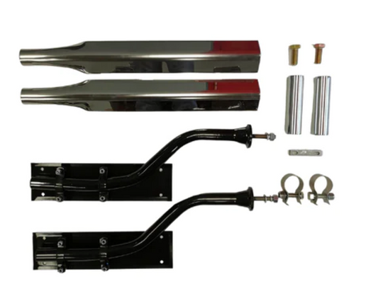 Half Fender Mounting Kit Heavy Duty Stainless Steel w/ Swivel Brackets