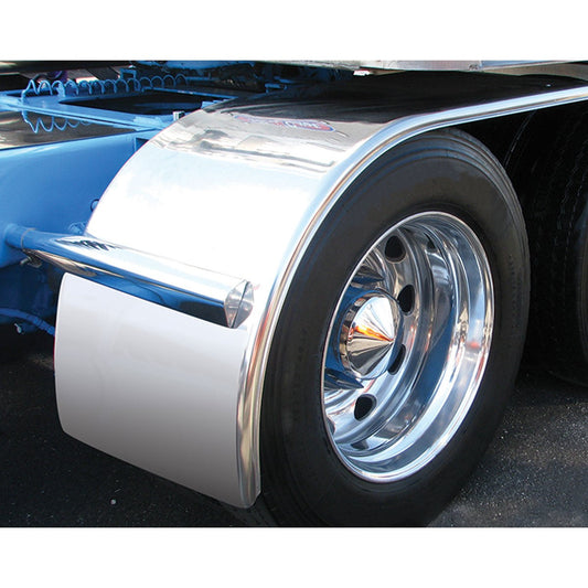 Half Fenders 66" Fully Smooth Long Front W/ Rolled Edge 16 Ga.