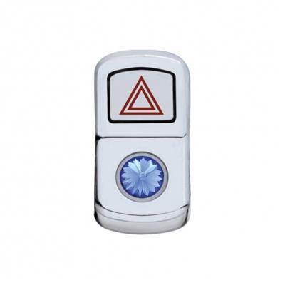 "Hazard" Rocker Switch Cover - Blue Diamond