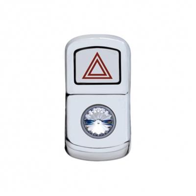 "Hazard" Rocker Switch Cover - Clear Diamond