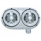 Headlight Assembly With Crystal Halogen Bulbs & 304 Stainless Steel Housing For Peterbilt 359