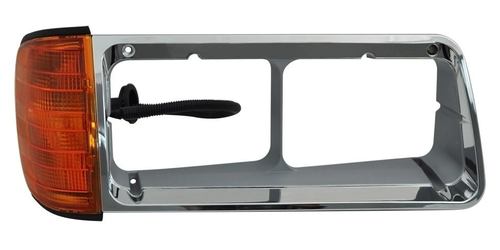 Headlight Bezel for Freightliner FLD120 models from 1989 to 2002 Passenger. Side signal light attached