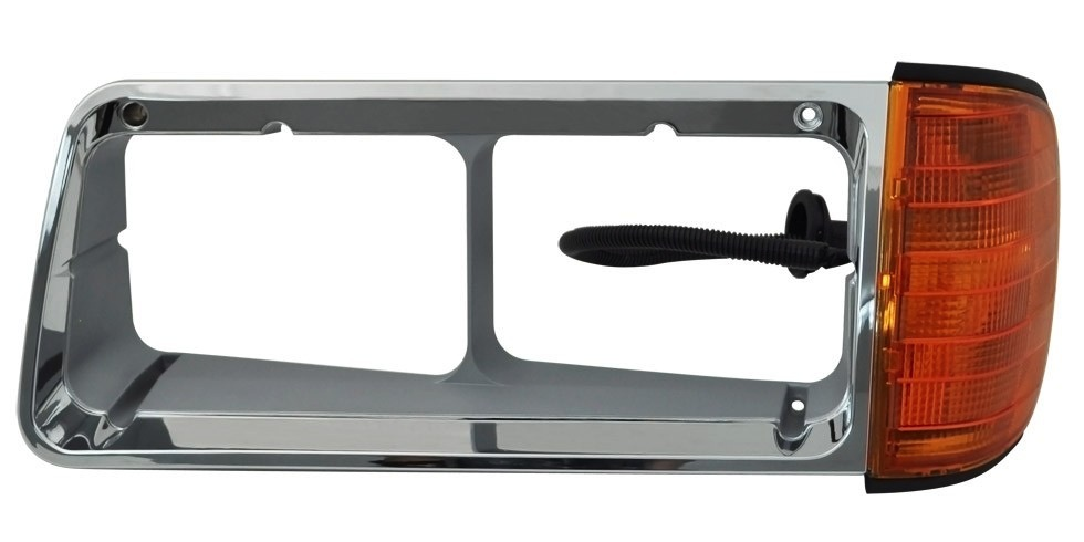 Headlight Bezels for Freightliner FLD120 models from 1989 to 2002 Driver. Side signal light attached