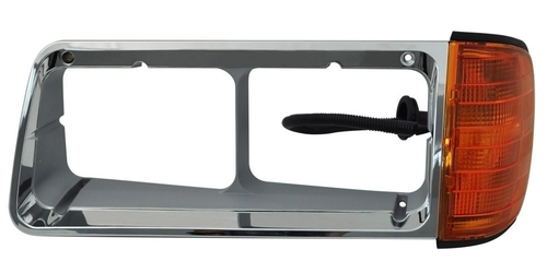 Headlight Bezels for Freightliner FLD120 models from 1989 to 2002 Driver. Side signal light attached