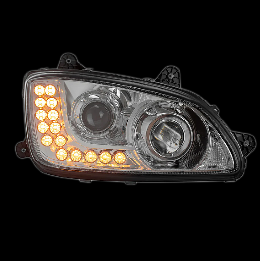 Headlight fits Kenworth T370, T270 T700, T660 With Chrome Passenger Side