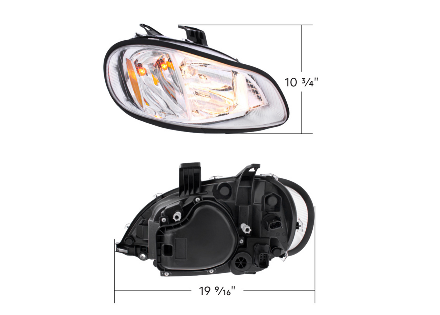 HEADLIGHT FOR 2002-2024 FREIGHTLINER M2 - PASSENGER