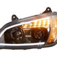 Headlight  For Kenworth T370/T270/T700/T660  With Light Bar (Amber/White Leds)