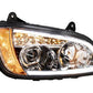 Headlight  For Kenworth T370/T270/T700/T660  With Light Bar (Amber/White Leds)