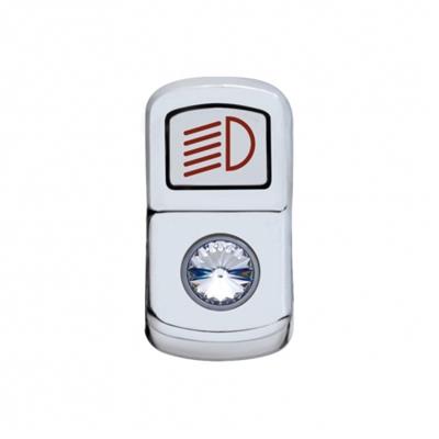 Headlight Rocker Switch Cover Clear Diamond.