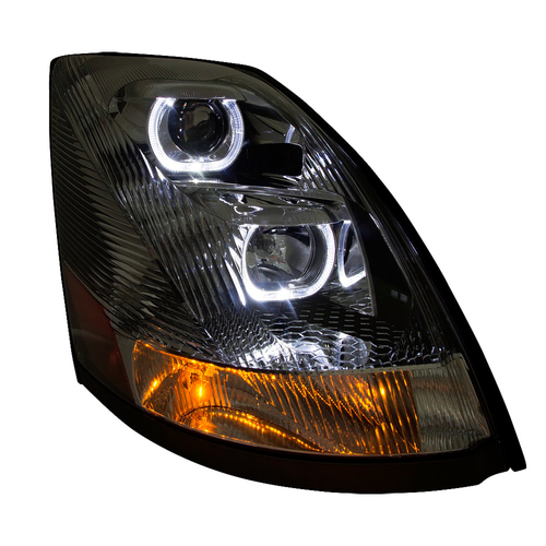 Headlight Volvo VNL With LED Light Amber/Clear