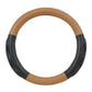 Heavy Duty 18" Matte Natural Wood Finish Steering Wheel Cover