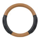 Heavy Duty 18" Matte Natural Wood Finish Steering Wheel Cover