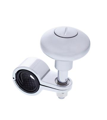 Heavy Duty Steering Wheel Spinner - Liquid Silver
