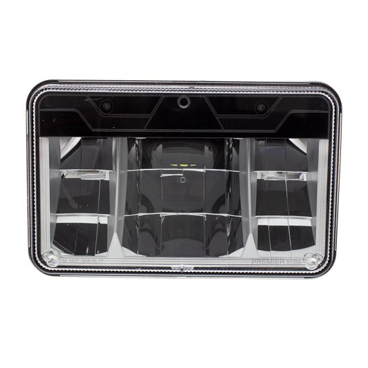 High Power LED 4" x 6" Headlight with Polycarbonate Lens & Housing