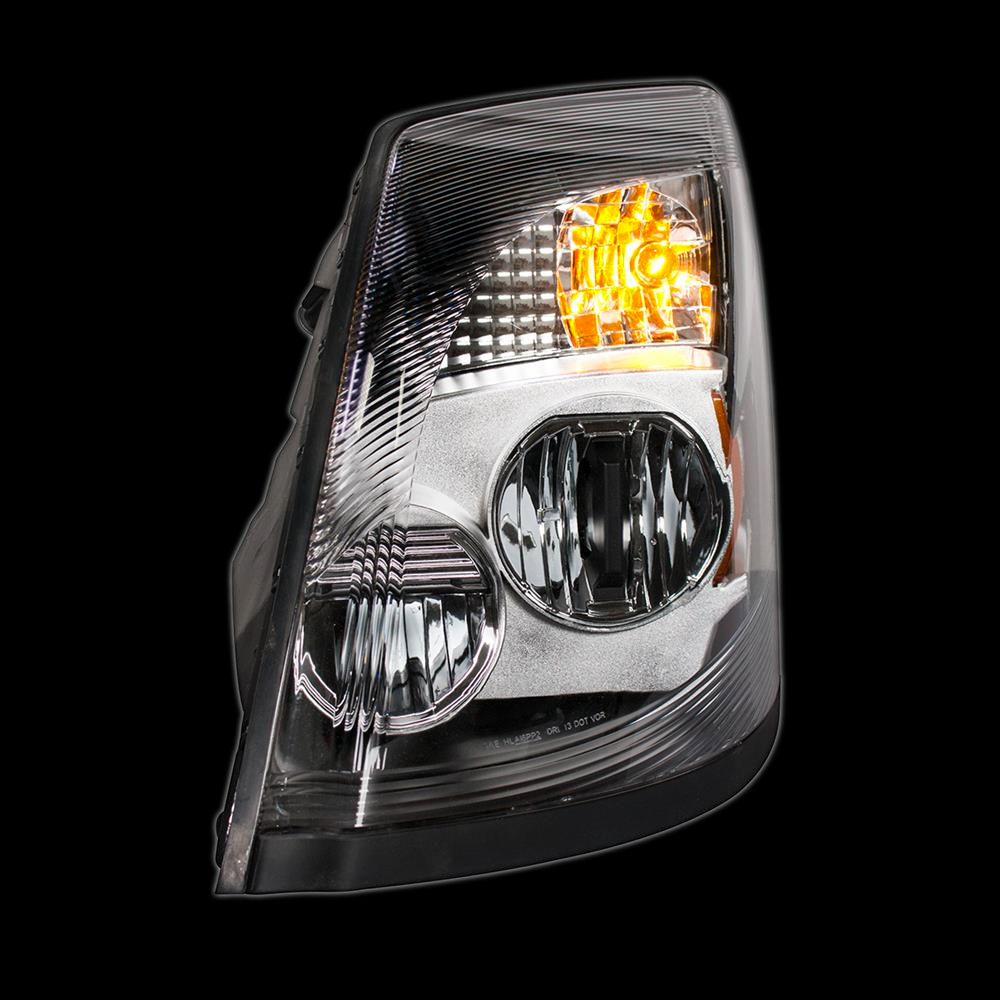 High Power LED Chrome Headlight for (2003-2017) Volvo VN/VNL Driver