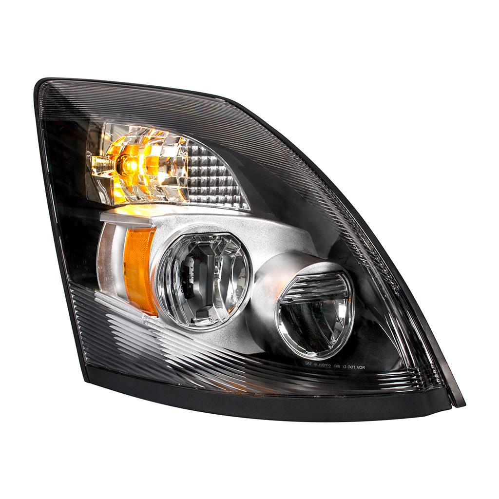 High Power LED Chrome Headlight for (2003-2017) Volvo VN/VNL Passenger