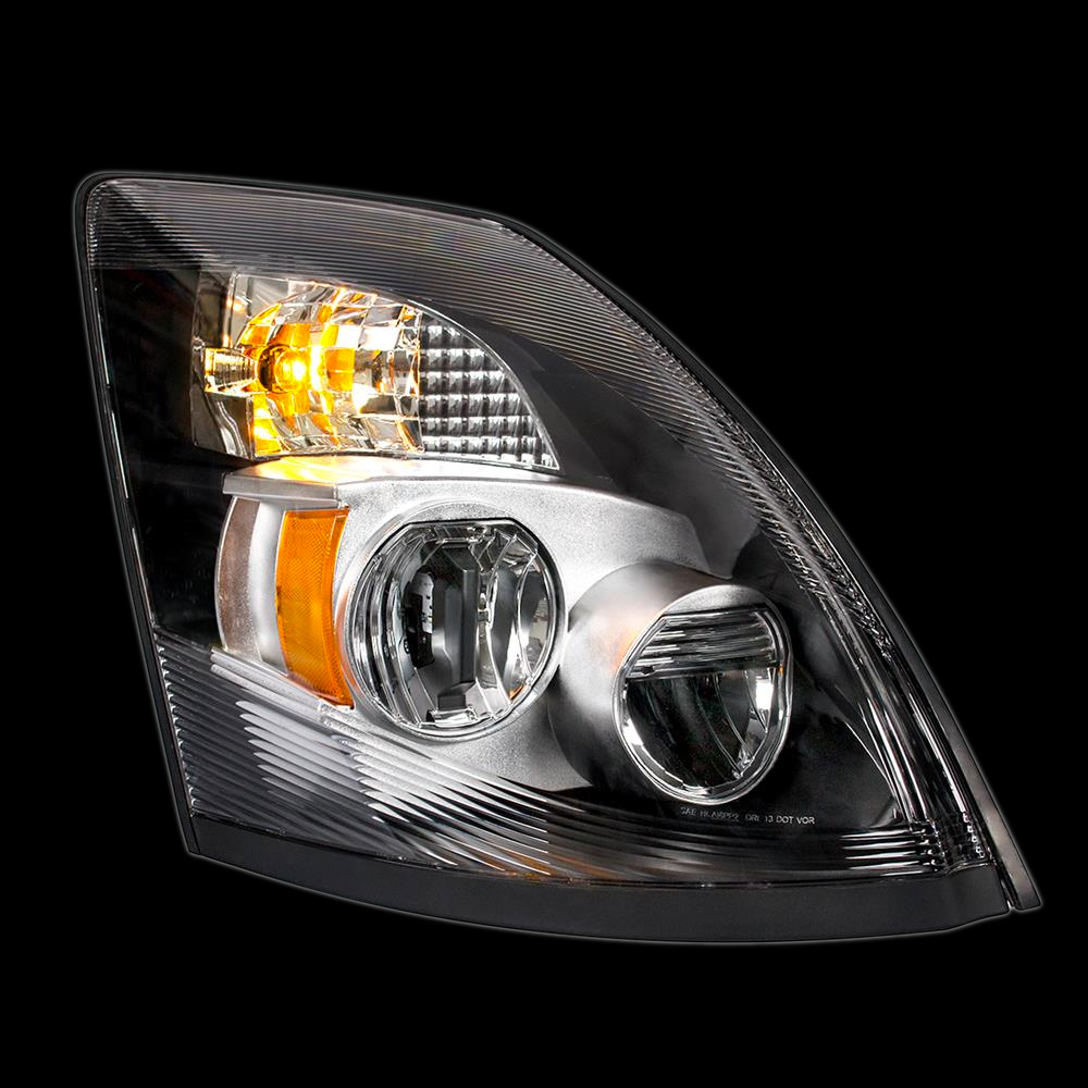 High Power LED Chrome Headlight for (2003-2017) Volvo VN/VNL Passenger