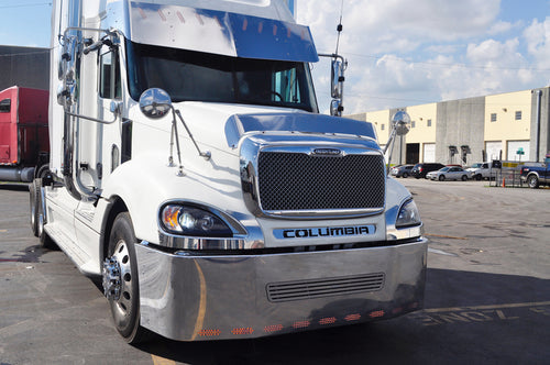 Hood Grill Filler Panel "Columbia" fits Freightliner Stainles Steel 304