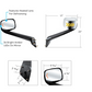 HOOD MIRROR ASSEMBLY W/LED LIGHTS ON MIRROR COVER & GLASS FOR 2018-2025 FREIGHTLINER CASCADIA - HEATED/DRIVER