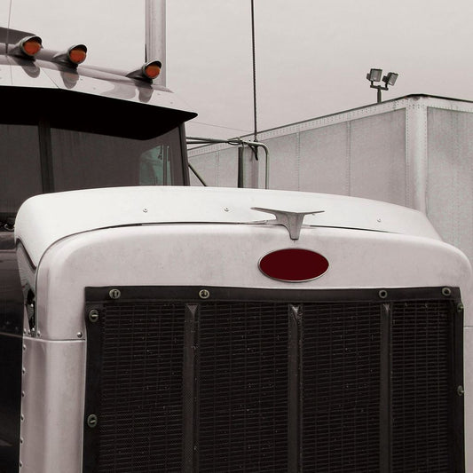 Hoodshield Bug Deflector for Peterbilt 379 Short Hood and Peterbilt 378 Regular Hood. (1993-2007)