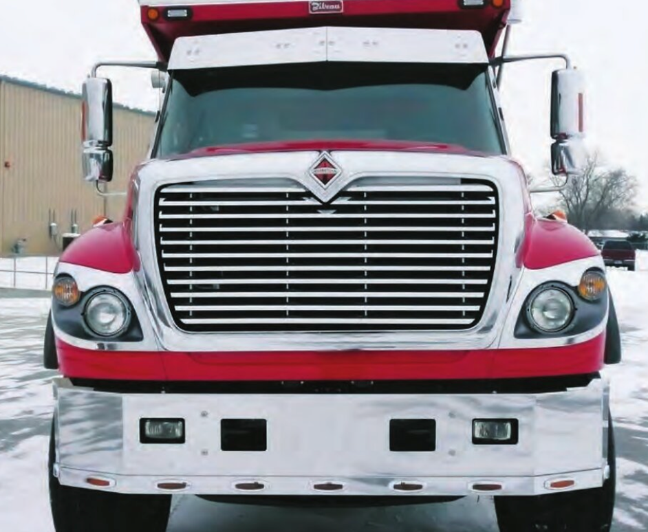 International 7600 Workstar Replacement Grill W/11 Louver-Style Bars (SURROUND NOT INCLUDED)