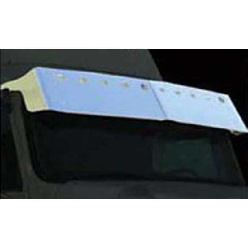 International 9000i Series 13" Drop Visor w/10-2" Light Holes (Curved Windshield)