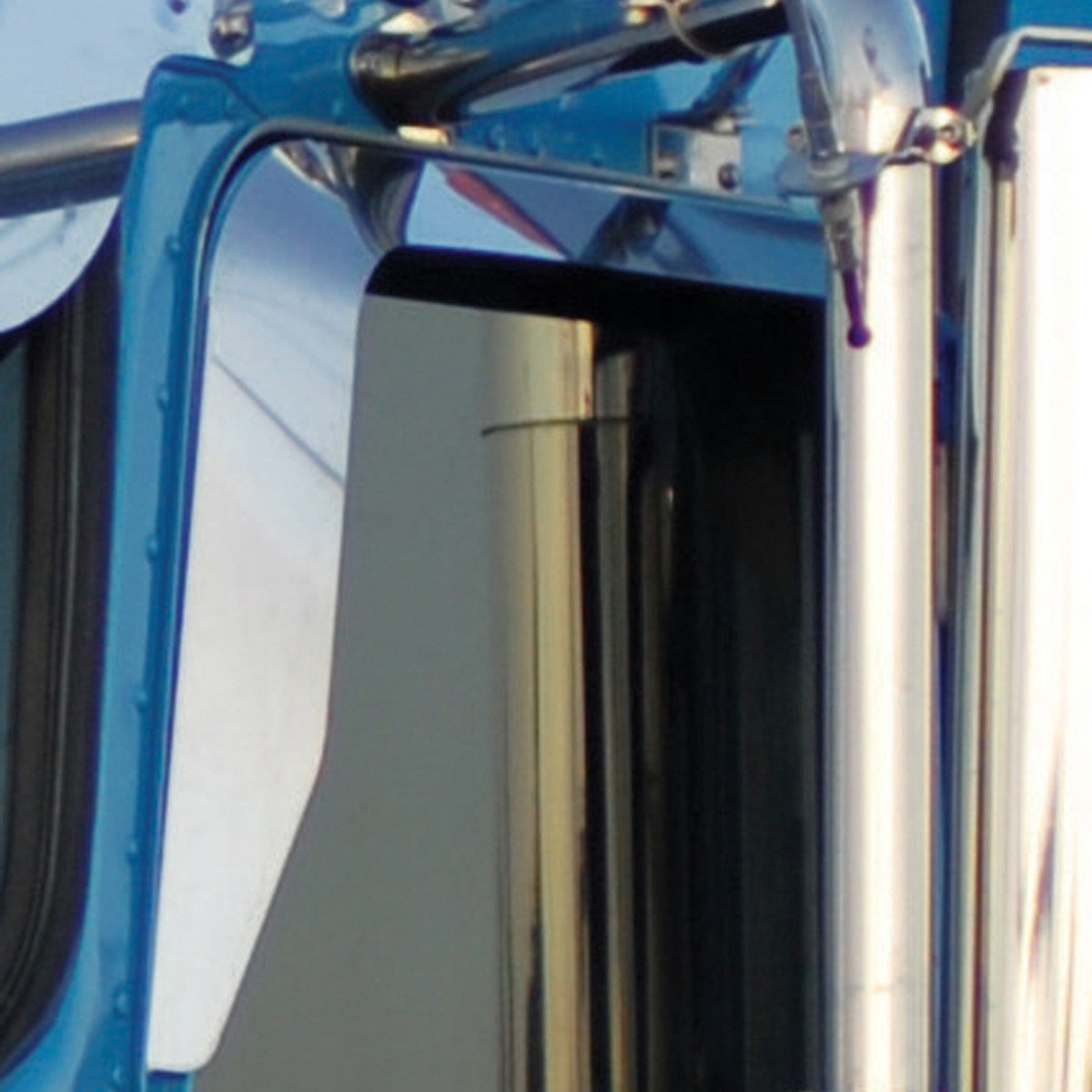 Kenworth Door Window Shade - Without Convex Mirror Arm Cutout