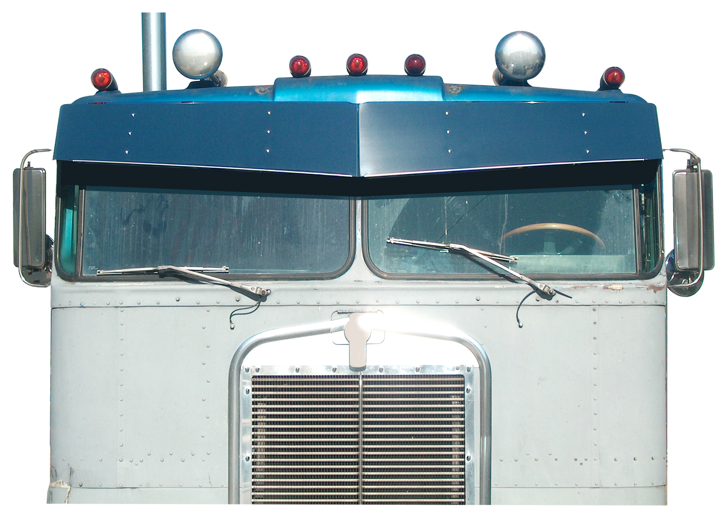 Kenworth K100A Cabover 13"x15" V-Style Visor