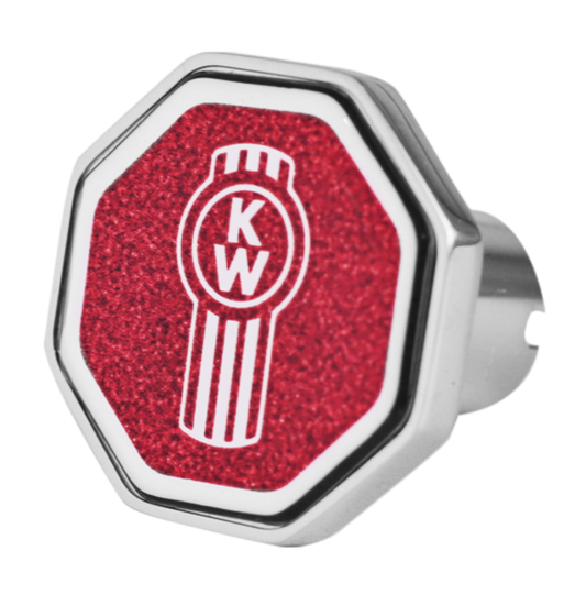 Kenworth Logo Octagon Parking Knob Metallic Red 481