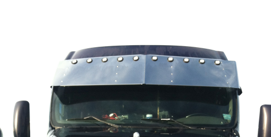 Kenworth T2000 High-Mid Roof 18" Drop Visor w/10-2" Light Holes
