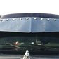 Kenworth T2000 High-Mid Roof 18"x20" V-Style Visor w/10-2" Light Holes