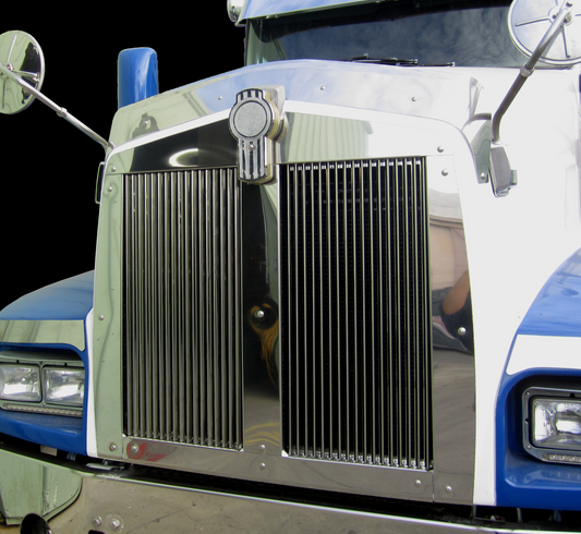 Kenworth T600 Hood Grill w/17 Horizontal Billet (Per Side) (12.75)