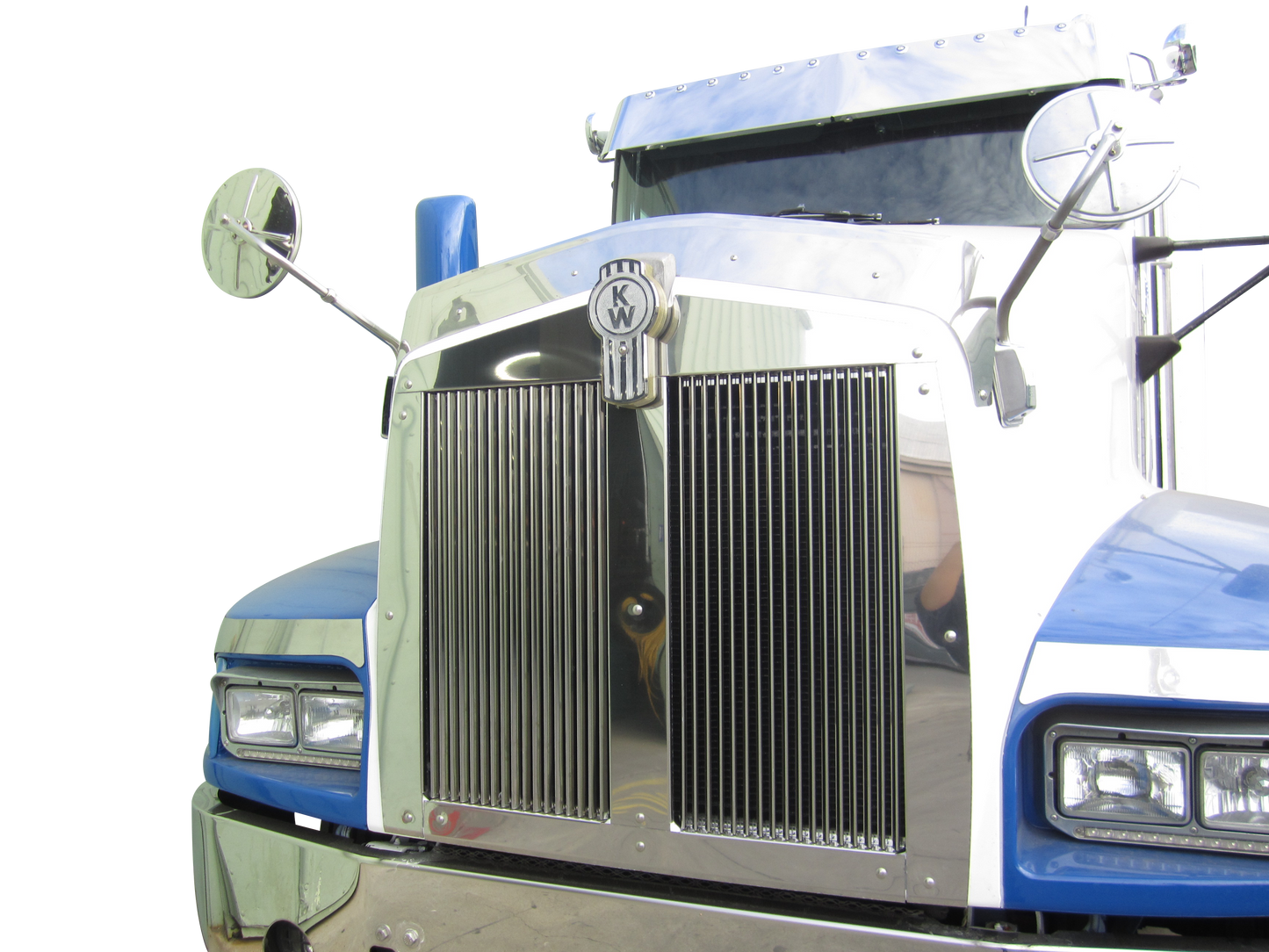 Kenworth T600 Hood Grill w/34 Vertical Billet