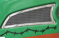 Kenworth T660 Side Intake Replacement Insert W 1/4" Holes