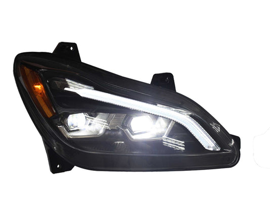 KENWORTH T680 2022+ LED HEADLIGHT W/ SEQUENTIAL TURN SIGNAL BLACK (PASSENGER)