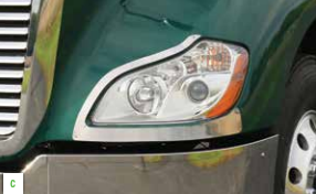 Kenworth T680 Headlight Trims