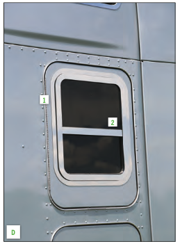Kenworth T680 Sleeper Window Trim Only (Around Frame). D1 on picture