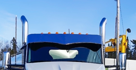 Kenworth T680/T880 Day Cab 13" x 16" Widow's Peak Visor